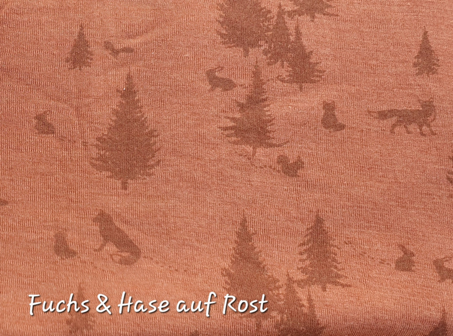 Sonnenhut Muster auf Rot/Rost