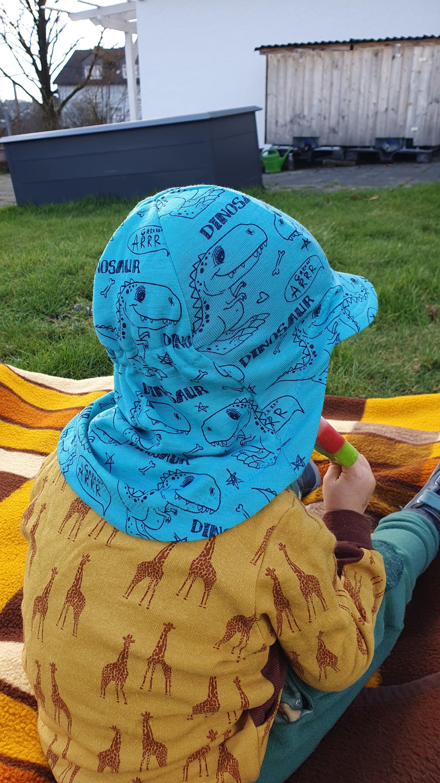 Sonnenhut Add-On Muster auf Türkis/Petrol/Salbeigrün