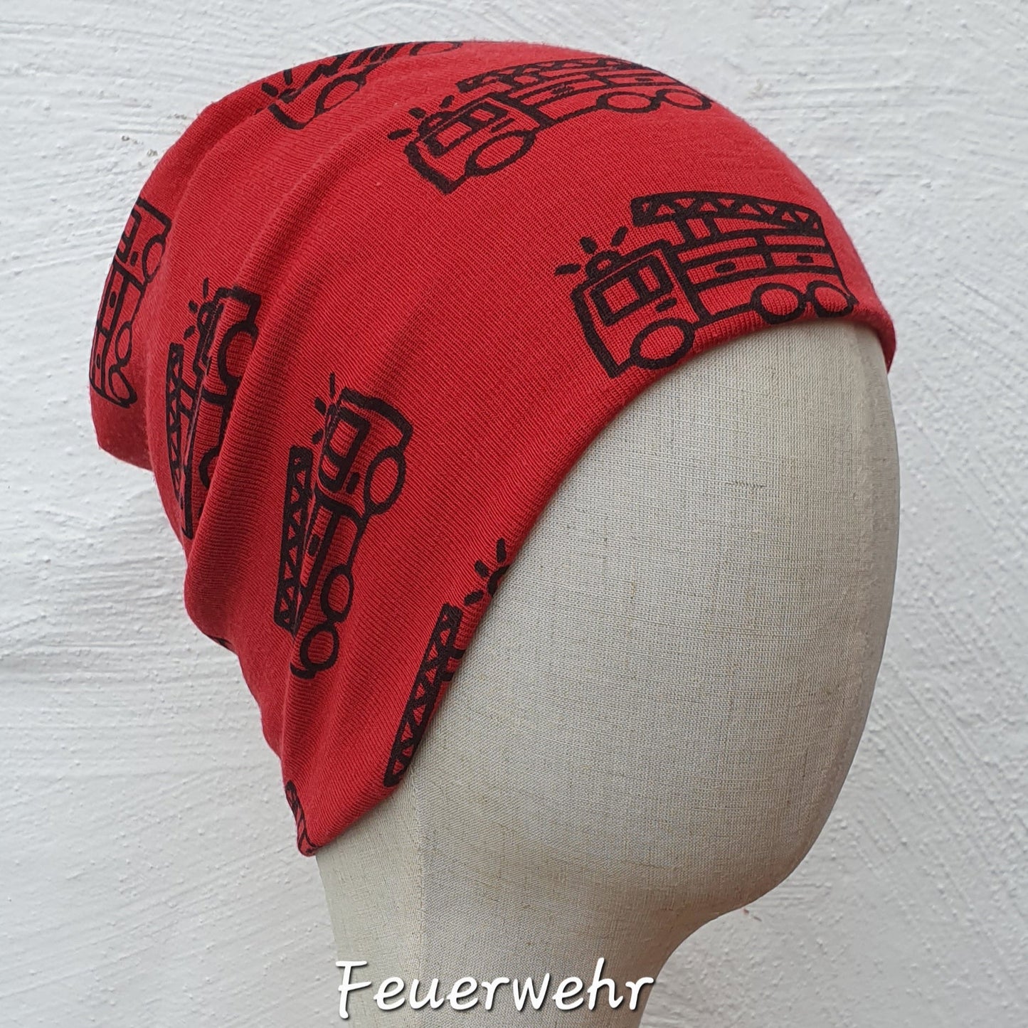 Wolle/Seide Beanie doppellagig