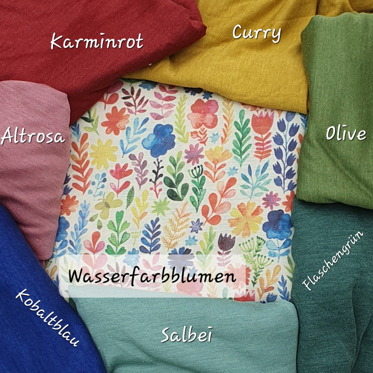 Sonnencap Wasserfarbblumen